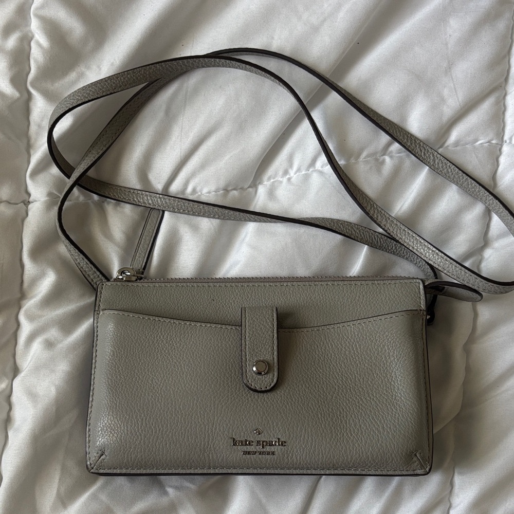 Kate Spade Light Gray Crossbody Bag